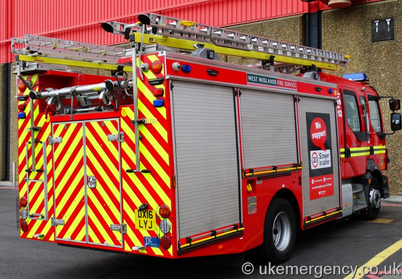 DX16 LYJ West Midlands Fire Service Volvo FL / JDC | UK Emergency Vehicles