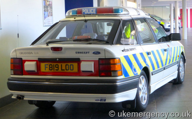 F819 LOO A Ford Granada 2.9 4×4 that is in preservation. It is one of ...