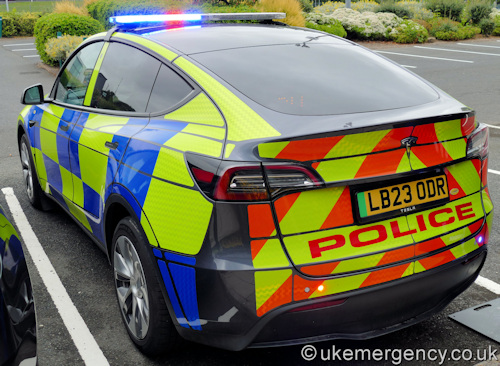 LB23 ODR Police demonstrator Tesla Model Y