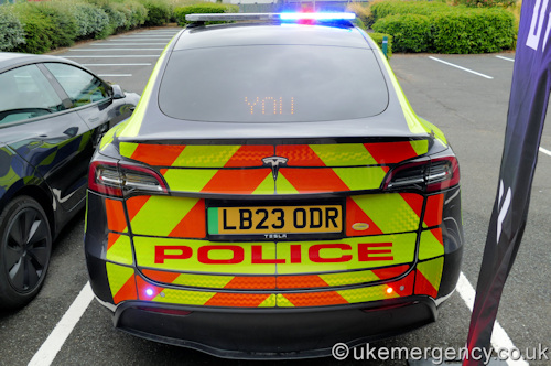 LB23 ODR Police demonstrator Tesla Model Y