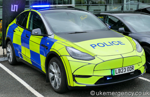 LB23 ODR Police demonstrator Tesla Model Y