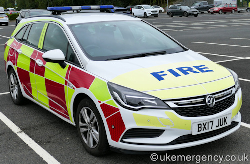 BX17 JUK Staffordshire Fire and Rescue Service Vauxhall Astra