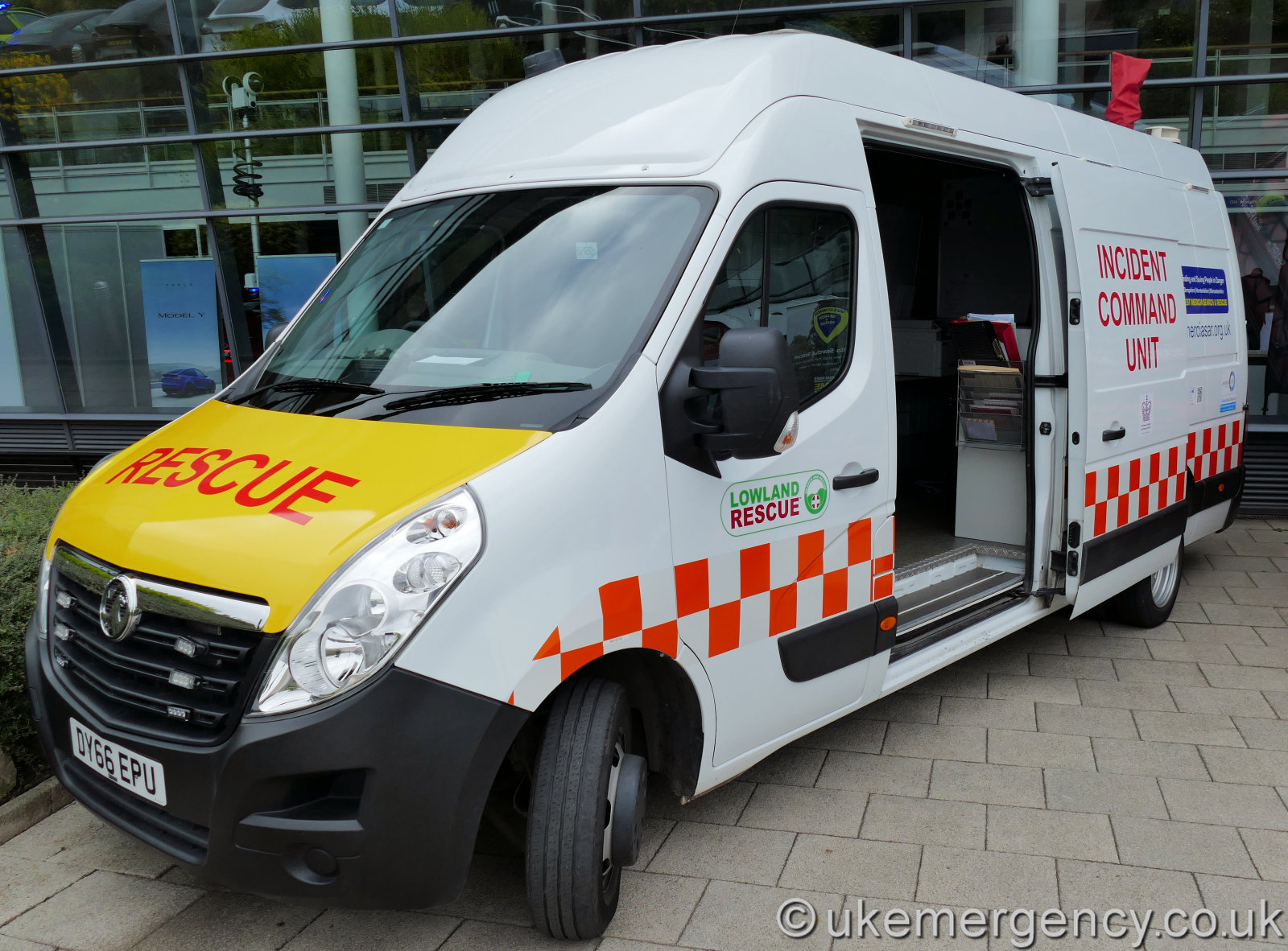DY66 EPU West Mercia Search and Rescue Vauxhall Movano