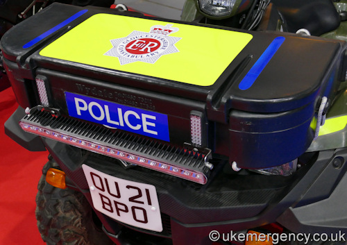 OU21 BPO Gloucestershire Constabulary Suzuki KingQuad