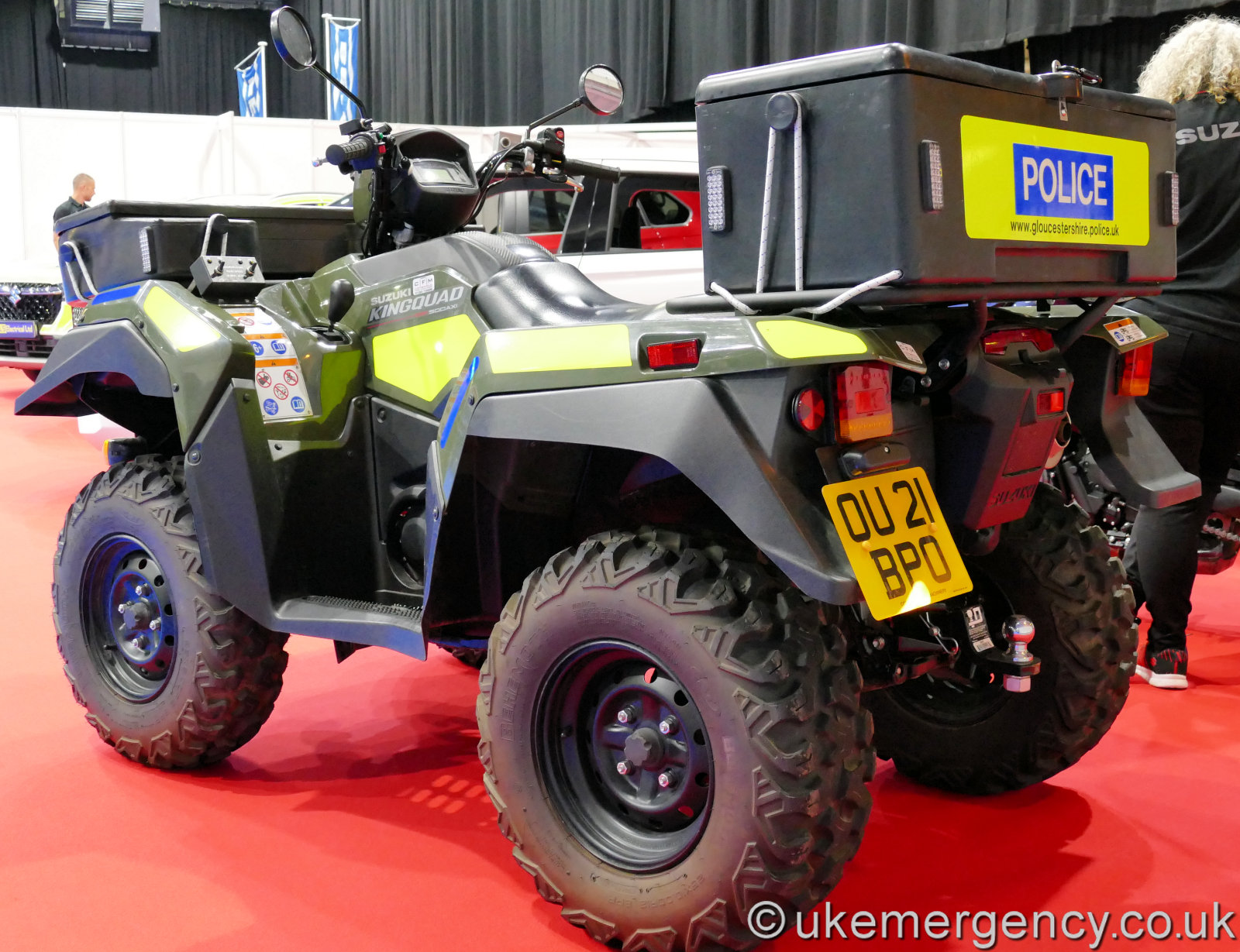 OU21 BPO Gloucestershire Constabulary Suzuki KingQuad