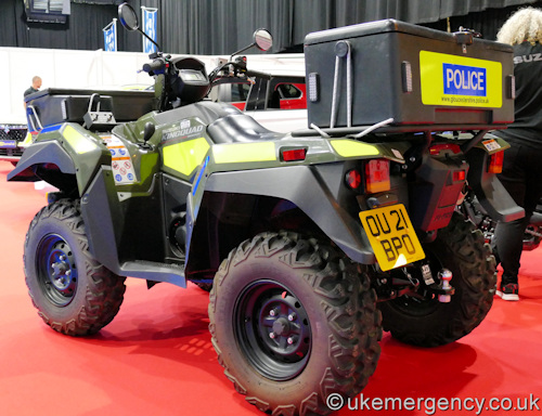 OU21 BPO Gloucestershire Constabulary Suzuki KingQuad