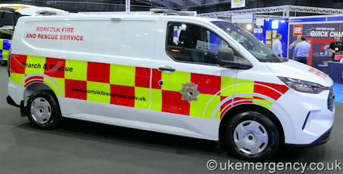 Norfolk Fire and Rescue Service Ford E-Transit